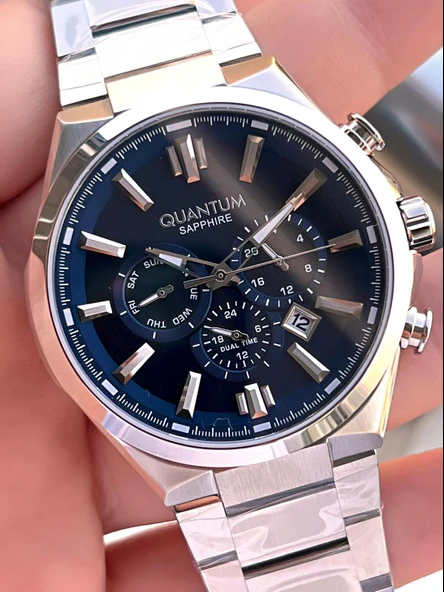 Quantum  İtalyan Bileklik Setli 2 Yıl Garantili Suya Dayanıklı Çelik Kordon Renk Atma Yapmaz VS.BLKT.0570 - Resim 4