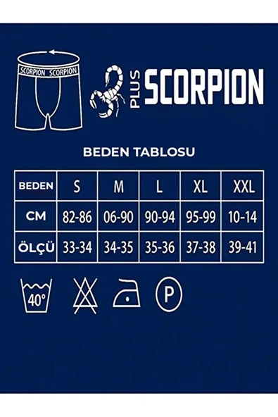 Erkekler İçin %95 Pamuk %5 Elastan Likralı Beyaz Boxer – 6’lı Özel Kutu - Resim 3