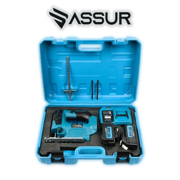 Profesyonel 21v Çift Akülü Metal Şanzıman Dekupaj Testere Makinesi ASSUR - Resim 4