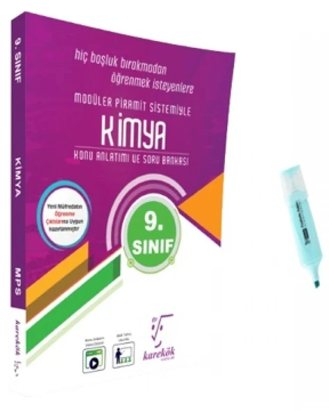 9.Sınıf Kimya MPS Konu Anlatımı Ve Soru Bankası (Yeni Müfredat) ürün görseli