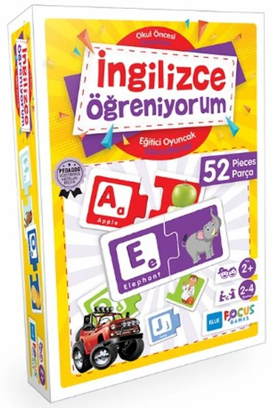 Blue Focus İngilizce Öğreniyorum - Eğitici Oyunlar 52 Parça ürün görseli