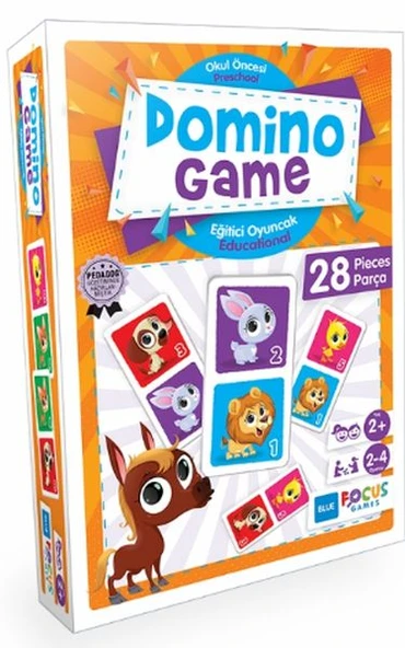 Blue Focus Domino Game - Puzzle 28 Parça - 1