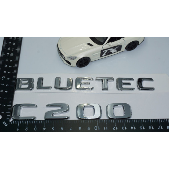DK Tuning Benz C200 Bluetec Bagaj Krom ABS 3M 3D Yazı Logo - 4