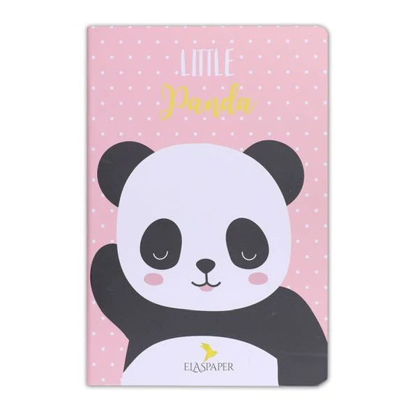 Panda Little Pembe Defter ürün görseli