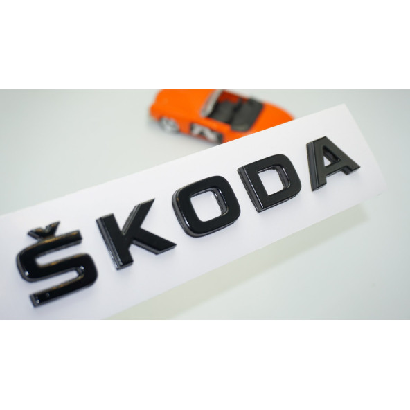 DK Tuning Bagaj Siyah ABS 3M 3D Yazı Logo Skoda İle Uyumlu
