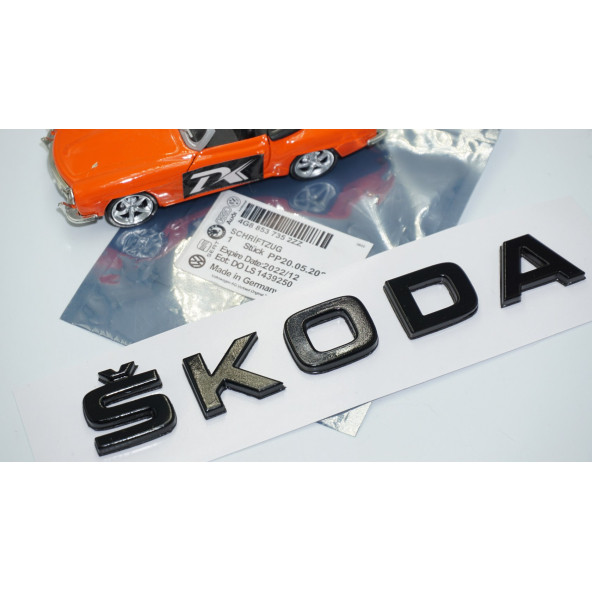 DK Tuning Bagaj Siyah ABS 3M 3D Yazı Logo Skoda İle Uyumlu - 5