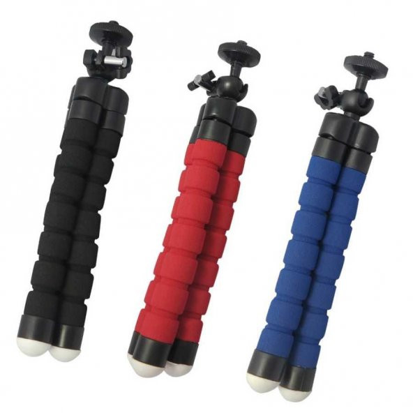 Cep Telefon Tutucu Akrobat Katlanabilir Ahtapot Tripod Stand Sünger Ayaklı TR-4 - 5