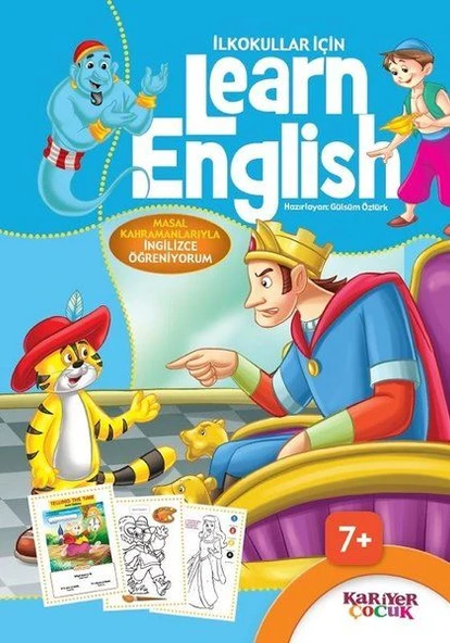 İlkokullar İçin Learn English - Mavi - 1