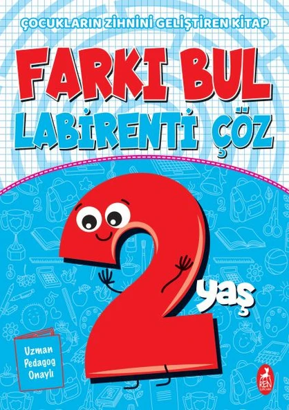Farkı Bul Labirenti Çöz 2 Yaş - Çocukların Zihnini Geliştiren Kitap ürün görseli 1