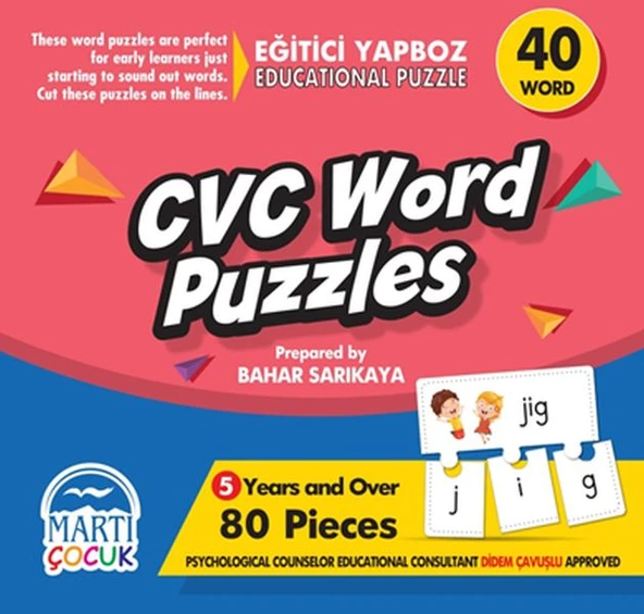 Cvc Word Puzzles - Eğitici Yapboz ürün görseli