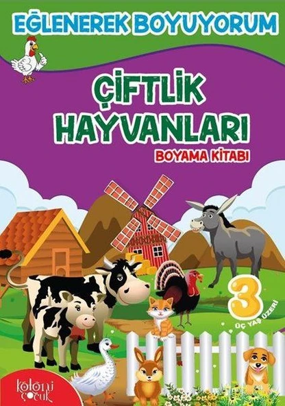 Çiftlik Hayvanları Boyama Kitabı ürün görseli