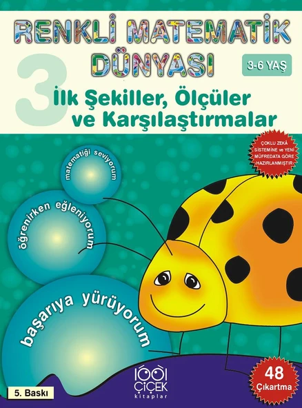 İlk Şekiller, Ölçüler ve Karşılaştırmalar (3-6 Yaş) / Renkli Matematik Dünyası 3 ürün görseli