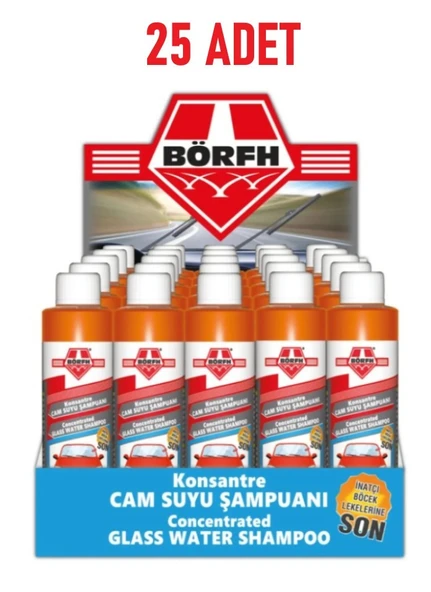 OTO MOTTO Cam Suyu Şampuanı Konsantre Cam Temizleme Sabunu Kokulu 32 ml 25 Adet ürün görseli