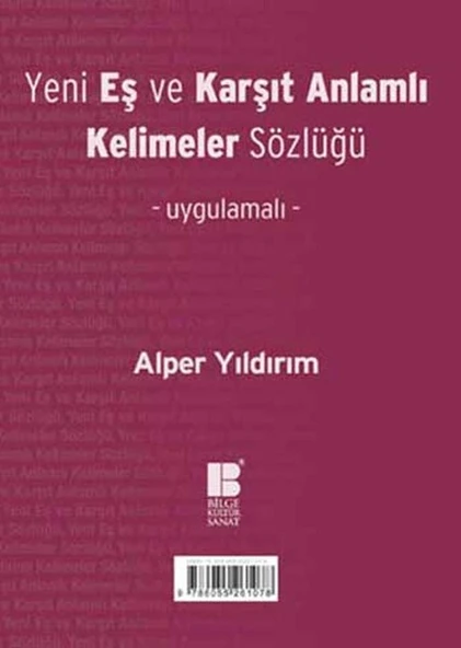 Yeni Eş ve Karşıt Anlamlı Kelimeler Sözlüğü ürün görseli