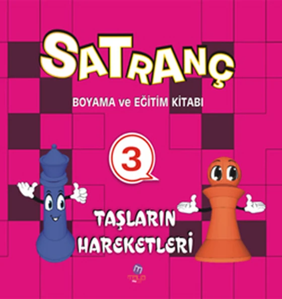 Satranç Boyama ve Eğitim Kitabı -3 / Taşların Hareketleri ürün görseli