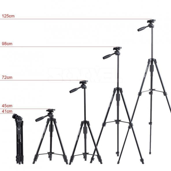 Yunteng Vct 5208 Bluetooth Kablosuz Bağlantılı Tripod 3 Ayak - 2