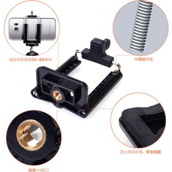 Yunteng Vct 5208 Bluetooth Kablosuz Bağlantılı Tripod 3 Ayak - 4