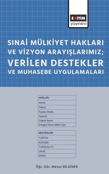 Sınai Mülkiyet Hakları ve Vizyon Arayışlarımız; Verilen Destekler ve Muhasebe Uygulamaları ürün görseli