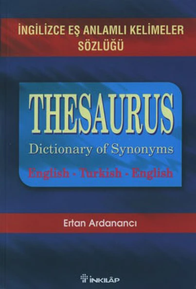 İngilizce Eş Anlamlı Kelimeler Sözlüğü-Thesaurus ürün görseli