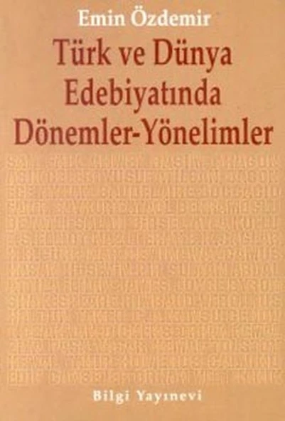 Türk ve Dünya Edebiyatında Dönemler-Yönelimler - 1
