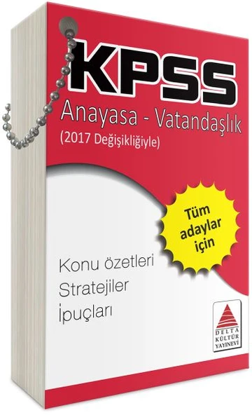 Delta Kültür KPSS Anayasa-Vatandaşlık Strateji Kartları - 1