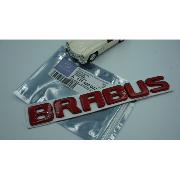 DK Tuning Brabus Kırmızı Metal Bagaj Yazı Logo Benz İle Uyumlu - Resim 5