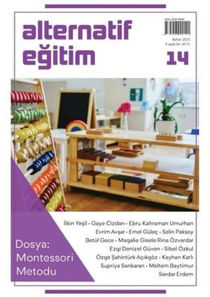 Alternatif Eğitim Dergisi 14.Sayı Montessori Metodu ürün görseli