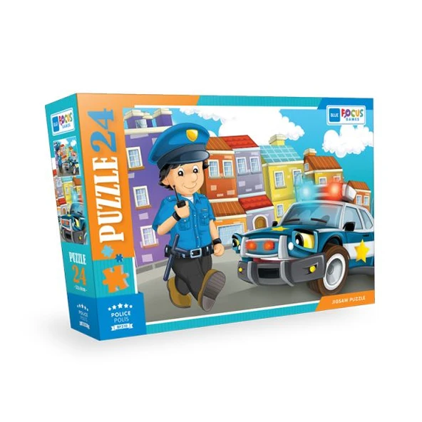 Blue Focus Police (Polis) - Puzzle 24 Parça ürün görseli