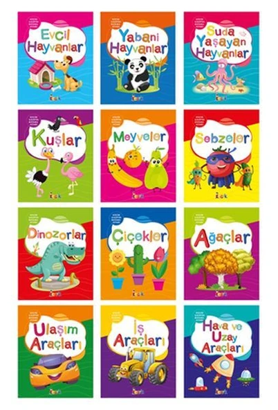 Küçük Kaşifin Boyama Kitabı (12 Kitap Takım) ürün görseli