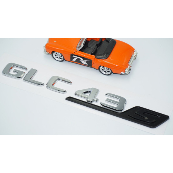DK Tuning GLC 43S Bagaj Krom Siyah ABS Yazı Logo Benz İle Uyumlu - 3