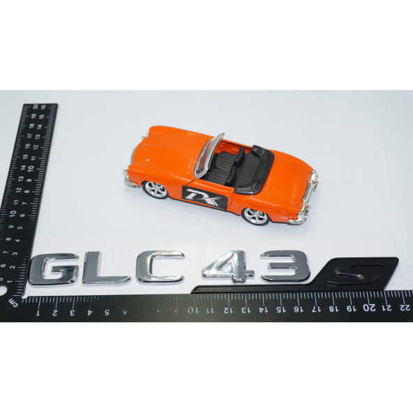 DK Tuning GLC 43S Bagaj Krom Siyah ABS Yazı Logo Benz İle Uyumlu - 4