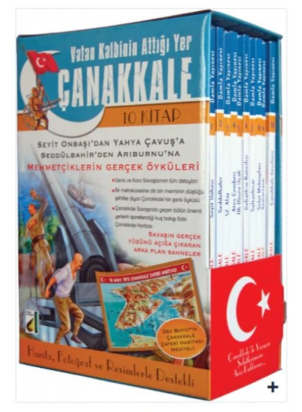 Vatan Kalbinin Attığı Yer Çanakkale (10 Kitap Takım ürün görseli
