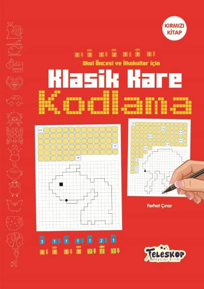 Klasik Kare Kodlama Kırmızı Kitap ürün görseli