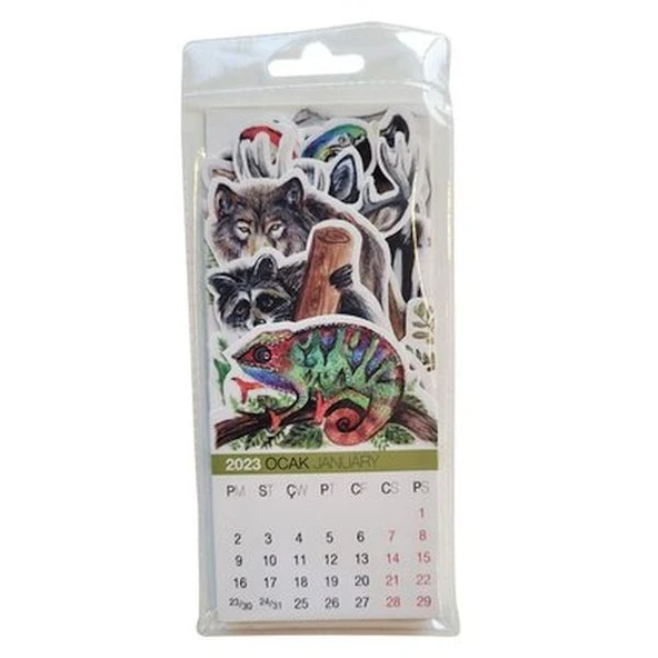 Akademi Çocuk 73x16 cm World Of Animals 2022-2023 Takvim ürün görseli