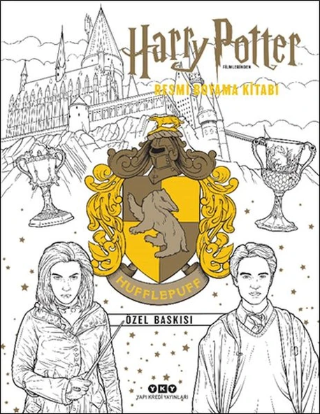 Harry Potter Filmlerinden Resmi Boyama Kitabı – Hufflepuff Özel Baskısı ürün görseli