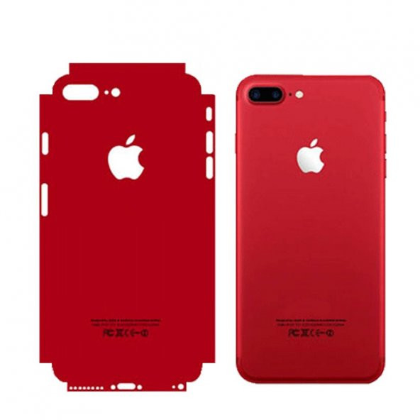 Apple iPhone 6 Plus Renkli Arka ve Yan Koruma Jelatin Sticker Kaplama Film 1 Alana 1 Bedava