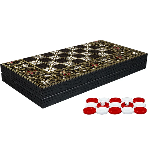 Klasik Sedef İşlemeli Tavla Model 2 - 2