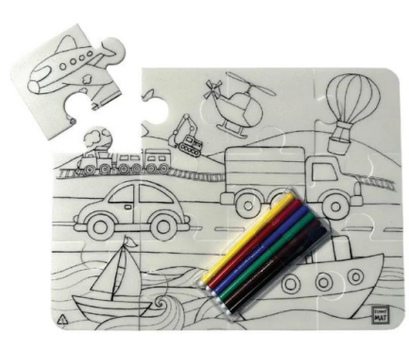 Funny Mat - Taşıtlar 30 X 40 Cm ürün görseli