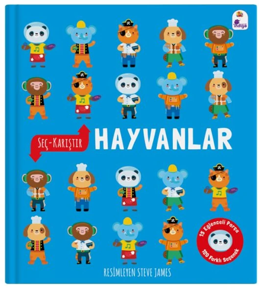 Seç – Karıştır : Hayvanlar (15 Eğlenceli Parça, 120 Farklı Seçenek) ürün görseli