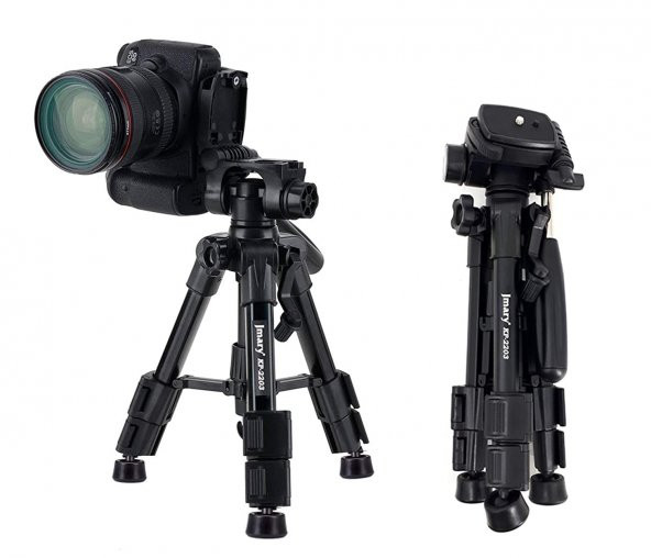 Jmary KP-2203 Profosyonel Tripod Fotoğraf Video Kamera Cep Telefonu - 4