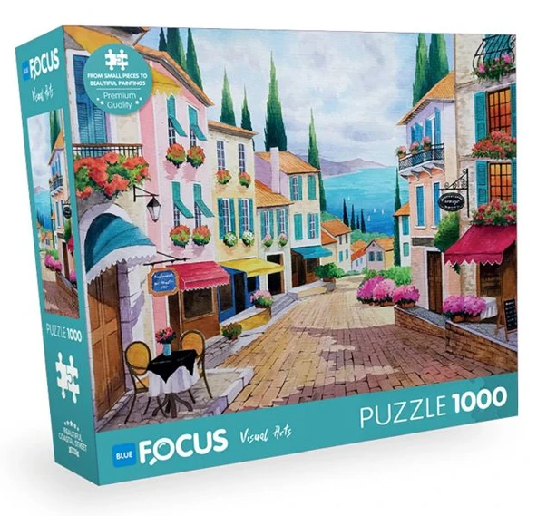 Blue Focus Beatıful Coastal Street (Güzel Sahil) - 1000 Parça ürün görseli