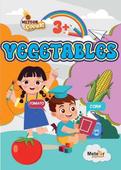 Vegetables (Sebzeler) Türkçe – İngilizce Boyama Kitabı ürün görseli 1