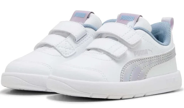 Puma Courtflex V3 SpaceBelle VInf 404346 Ortopedik Bebek Çocuk Spor Ayakkabı - Resim 2