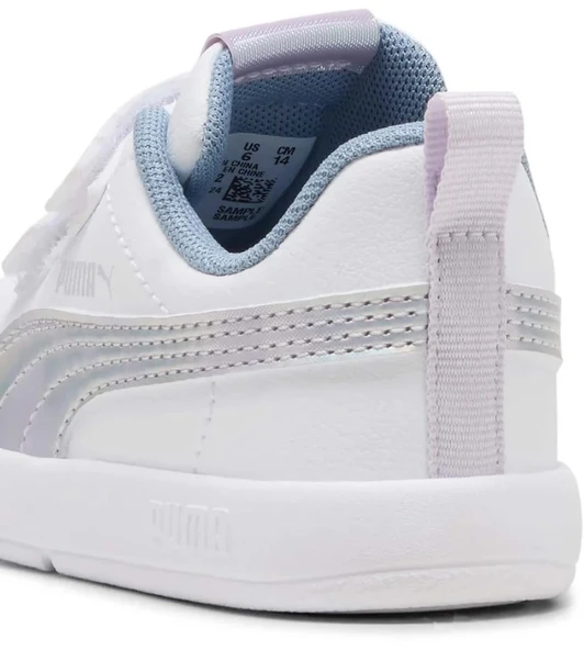 Puma Courtflex V3 SpaceBelle VInf 404346 Ortopedik Bebek Çocuk Spor Ayakkabı - Resim 5