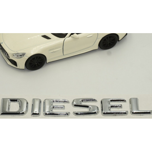 Benz Diesel Bagaj 3M 3D Krom ABS Yazı Logo Amblem - 4