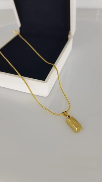 1 gr Minimal Çelik kolye - Resim 2