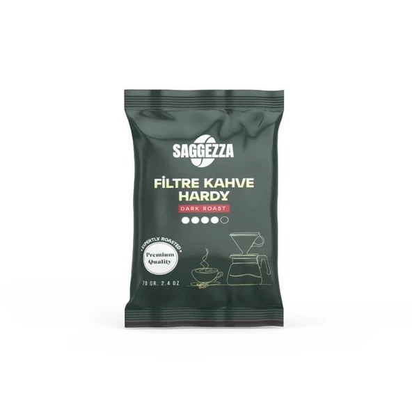 Saggezza Filtre Kahve Öğütülmüş Hardy 70 gr