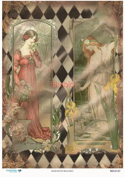 Diamond Pirinç Dekopaj Kağıdı - 5137 ürün görseli