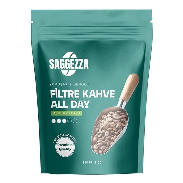 Saggezza Allday Çekirdek Filtre Kahve 250 Gr