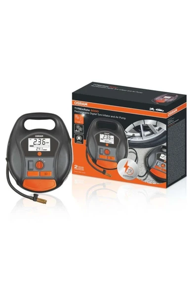 Osram Tyreinflate 6000 Dijital Şarjlı Lastik Şişirme Kompresörü Hava Pompası - 1